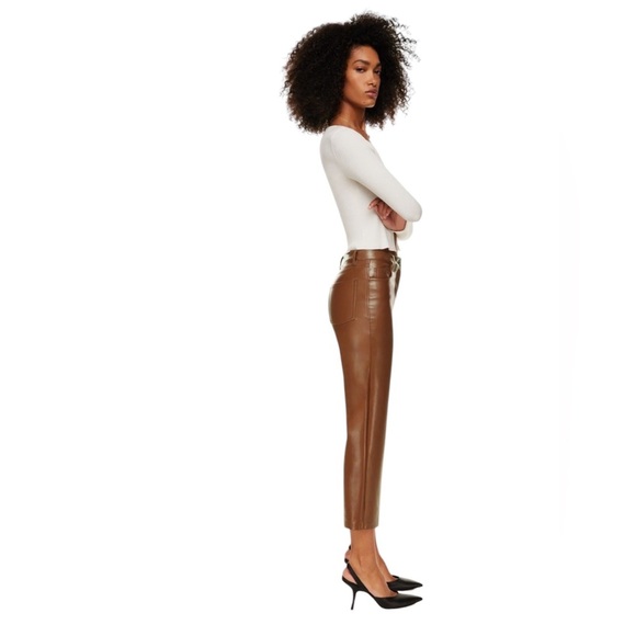 Wilfred Melina faux leather cropped pants size 8 excellent condition - Picture 3 of 9